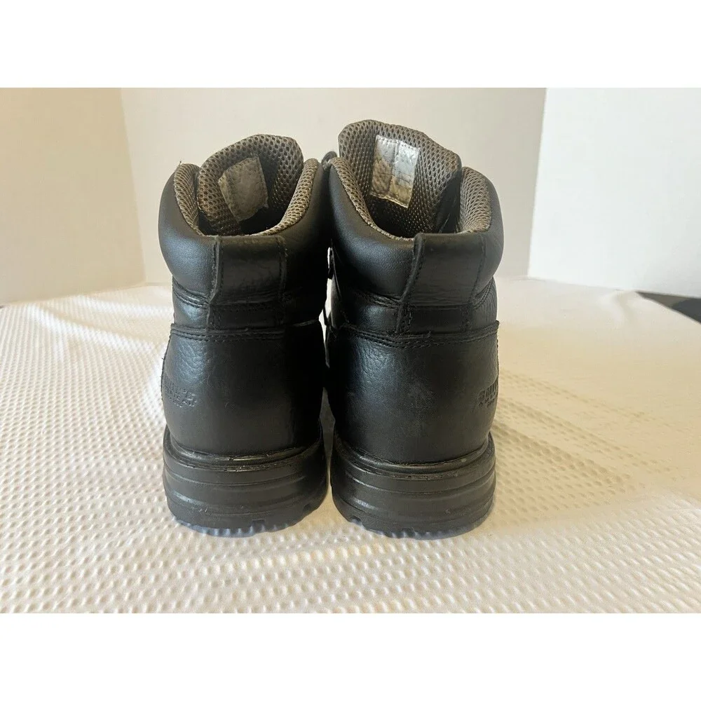 Men's Smith's American Steel Toe  Black Waterproof Work Boots, Size 12